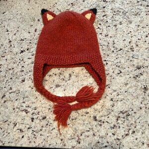 Cozy Red Fox Ear Kids Hat